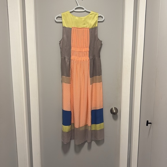 Rebecca Taylor Size 6 Side Zipper 💯 Silk Gorgeous Designer Dress - Picture 8 of 9